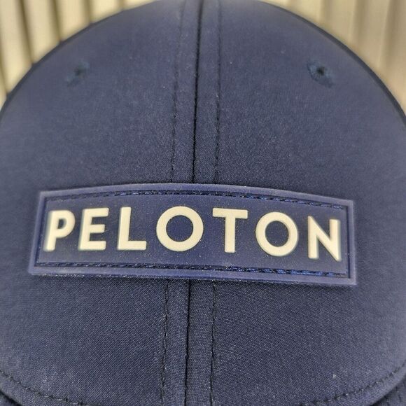 Peloton Hat Cap Snapback Blue Vented Athletic Sports Cycling Tennis Golf Cooling - Picture 3 of 10